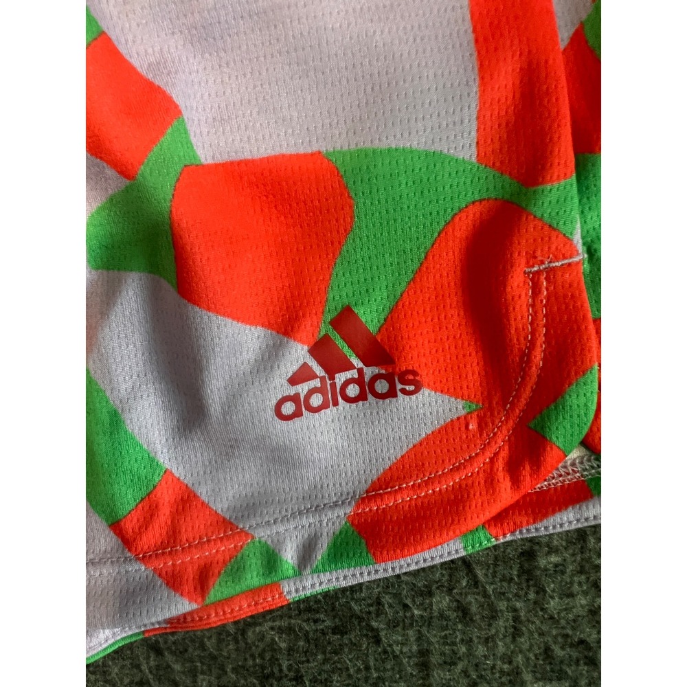 Adidas x The FARM Company Pacer Training Shorts Purple Tropical HS1198 Womens L - Picture 3 of 13